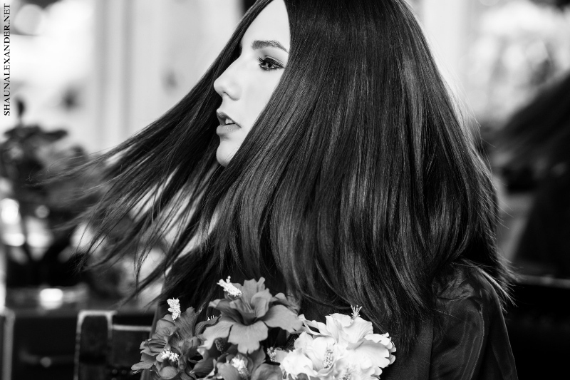 hair salon photoshoot